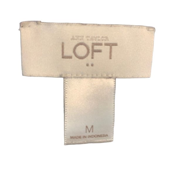 Ann Taylor Women’s LOFT Factory Blue Dot Print Tank Blouse Size Medium - Picture 5 of 5